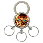 Fire Eagle Art 3-Ring Key Chain