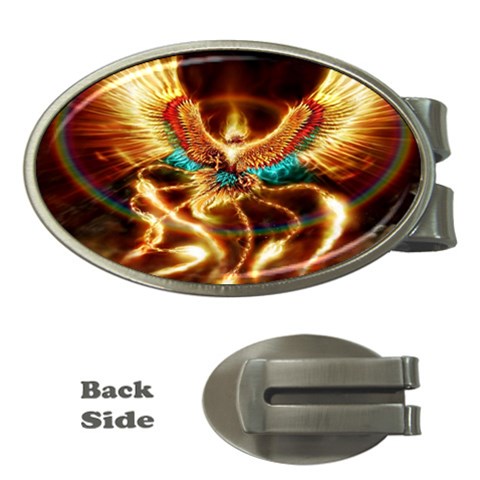 Fire Eagle Art Money Clip (Oval) from ArtsNow.com Front