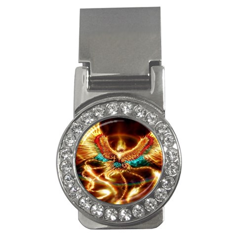 Fire Eagle Art Money Clip (CZ) from ArtsNow.com Front