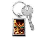 Fire Eagle Art Key Chain (Rectangle)