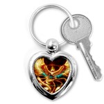 Fire Eagle Art Key Chain (Heart)