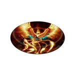 Fire Eagle Art Sticker (Oval)