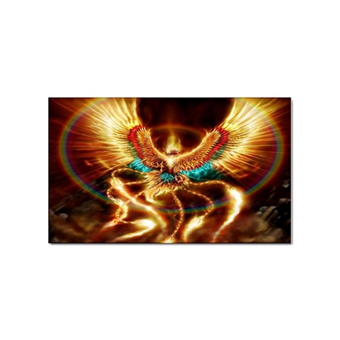 Fire Eagle Art Sticker (Rectangular) from ArtsNow.com Front