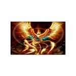 Fire Eagle Art Sticker (Rectangular)