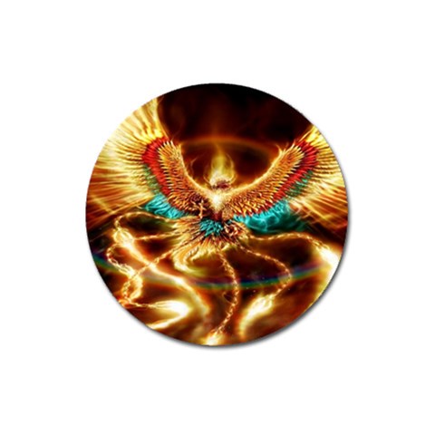 Fire Eagle Art Magnet 3  (Round) from ArtsNow.com Front