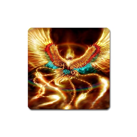 Fire Eagle Art Magnet (Square) from ArtsNow.com Front