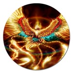 Fire Eagle Art Magnet 5  (Round)