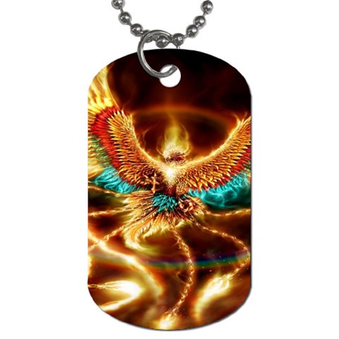 Fire Eagle Art Dog Tag (One Side) from ArtsNow.com Front