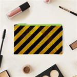 Black And Yellow Caution Cosmetic Bag (XS)