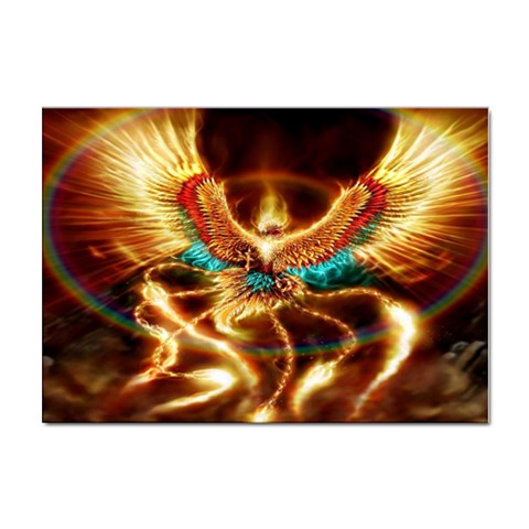 Fire Eagle Art Sticker A4 (10 pack) from ArtsNow.com Front