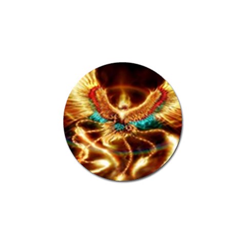 Fire Eagle Art Golf Ball Marker from ArtsNow.com Front