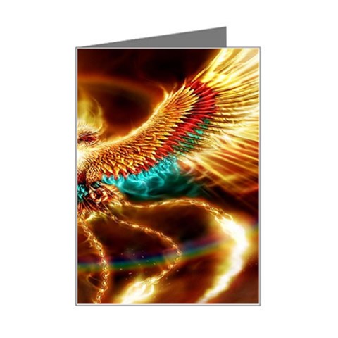 Fire Eagle Art Mini Greeting Card from ArtsNow.com Left