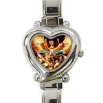 Fire Eagle Art Heart Italian Charm Watch