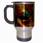 Fire Eagle Art Travel Mug (Silver Gray)