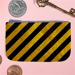 Black And Yellow Caution Large Coin Purse