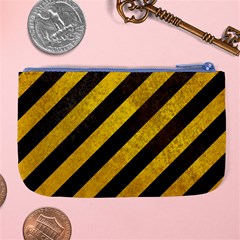 Black And Yellow Caution Large Coin Purse from ArtsNow.com Back