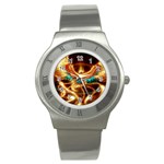 Fire Eagle Art Stainless Steel Watch