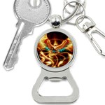 Fire Eagle Art Bottle Opener Key Chain