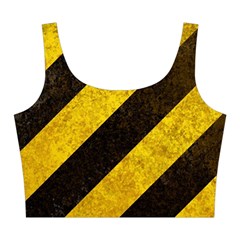 Black And Yellow Caution Midi Sleeveless Dress from ArtsNow.com Top Front