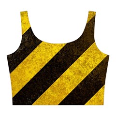 Black And Yellow Caution Midi Sleeveless Dress from ArtsNow.com Top Back