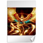 Fire Eagle Art Canvas 12  x 18 