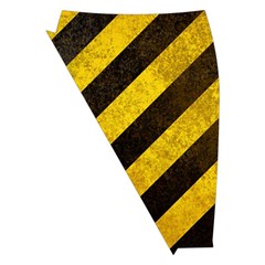 Black And Yellow Caution Midi Wrap Pencil Skirt from ArtsNow.com Front Left