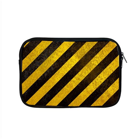 Black And Yellow Caution Apple MacBook Pro 15  Zipper Case from ArtsNow.com Front