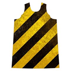 Black And Yellow Caution Shoulder Cutout Velvet One Piece from ArtsNow.com Front