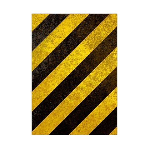 Black And Yellow Caution Small Tapestry from ArtsNow.com Front