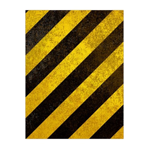 Black And Yellow Caution Medium Tapestry from ArtsNow.com Front