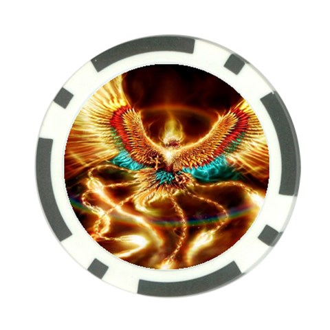 Fire Eagle Art Poker Chip Card Guard from ArtsNow.com Front