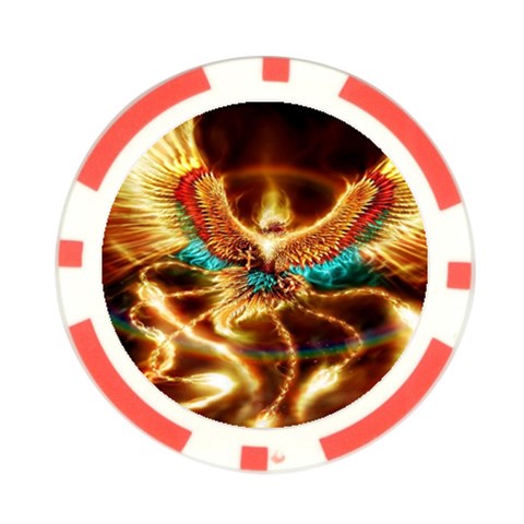 Fire Eagle Art Poker Chip Card Guard from ArtsNow.com Front