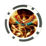 Fire Eagle Art Poker Chip Card Guard