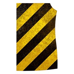 Black And Yellow Caution Women s Button Up Vest from ArtsNow.com Front Left