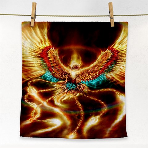 Fire Eagle Art Face Towel from ArtsNow.com Front