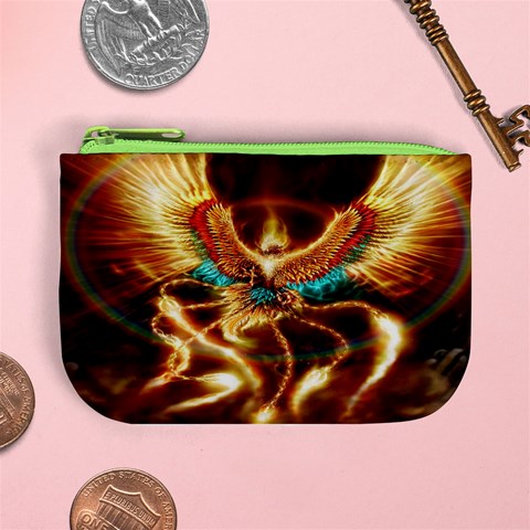 Fire Eagle Art Mini Coin Purse from ArtsNow.com Front