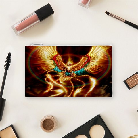 Fire Eagle Art Cosmetic Bag (Small) from ArtsNow.com Front