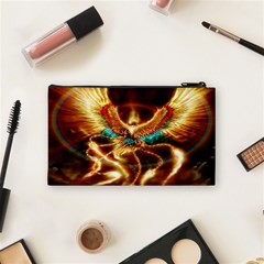 Fire Eagle Art Cosmetic Bag (Small) from ArtsNow.com Back