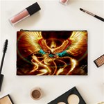 Fire Eagle Art Cosmetic Bag (Medium)