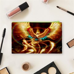 Fire Eagle Art Cosmetic Bag (Medium) from ArtsNow.com Back