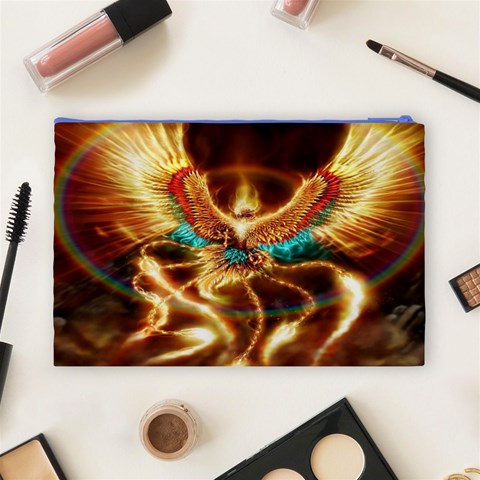 Fire Eagle Art Cosmetic Bag (Large) from ArtsNow.com Back