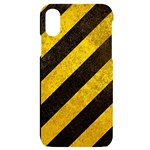 Black And Yellow Caution iPhone X/XS Black UV Print Case