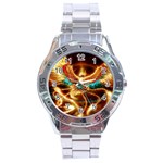 Fire Eagle Art Stainless Steel Analogue Watch