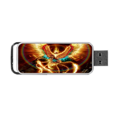 Fire Eagle Art Portable USB Flash (One Side) from ArtsNow.com Front