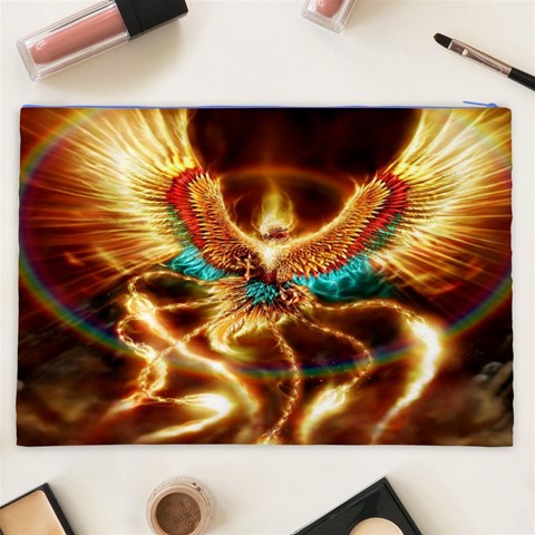 Fire Eagle Art Cosmetic Bag (XXL) from ArtsNow.com Back