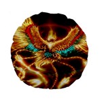 Fire Eagle Art Standard 15  Premium Round Cushion 