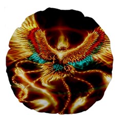 Fire Eagle Art Large 18  Premium Round Cushion  from ArtsNow.com Front