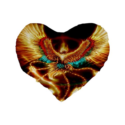 Fire Eagle Art Standard 16  Premium Heart Shape Cushion  from ArtsNow.com Back