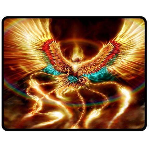 Fire Eagle Art Double Sided Fleece Blanket (Medium) from ArtsNow.com 58.8 x47.4  Blanket Front