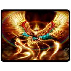 Fire Eagle Art Double Sided Fleece Blanket (Large) from ArtsNow.com 80 x60  Blanket Front